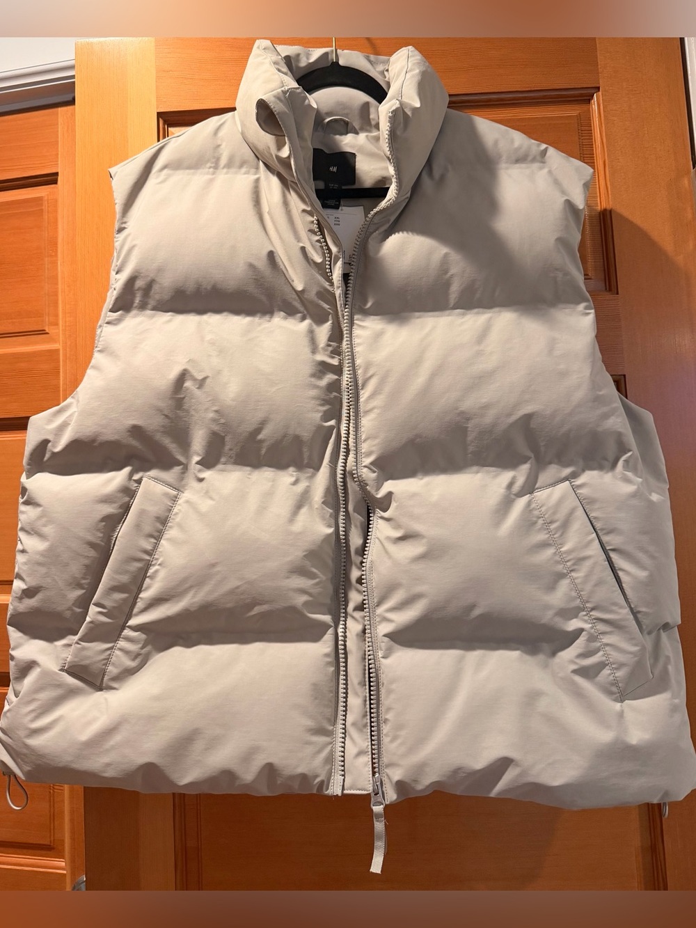 H&M Cream Quilted Puffer Vest